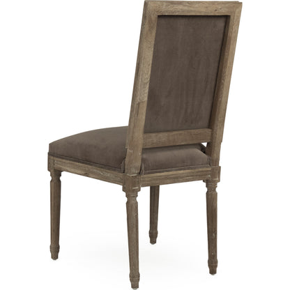 Louis Cowhide Side Chair by Zentique. Made from unique in a traditional style.