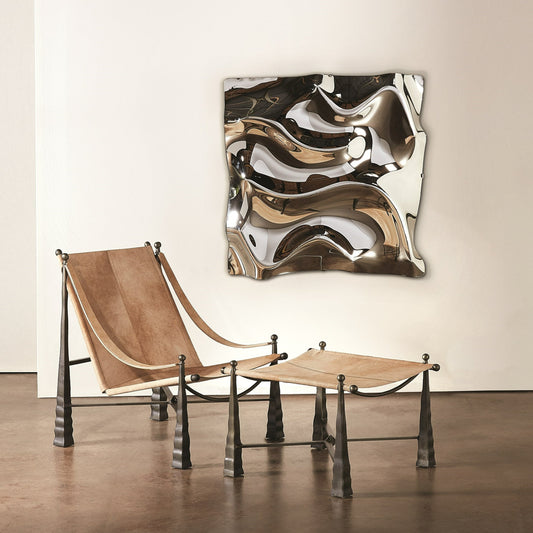 Ben Mirror by Global Views. Made from glass in a modern style.