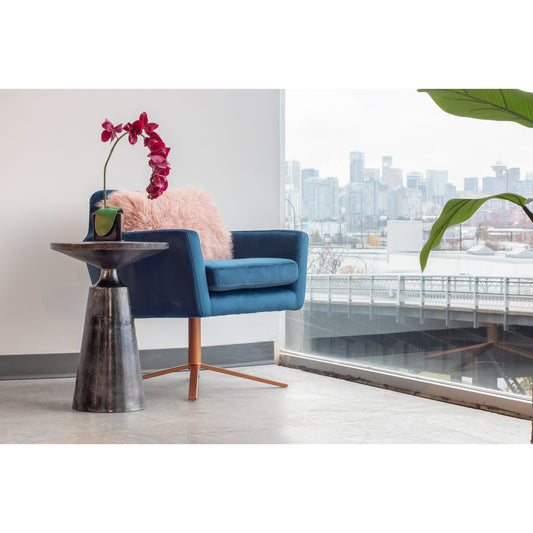 Sonja Accent Table by Moe's Home Collection in charcoal gray. Made from aluminum in a eclectic & global style.