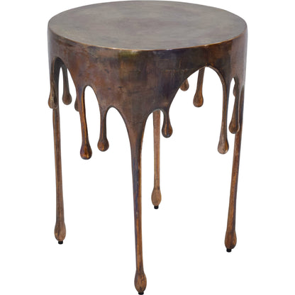 Copperworks Accent Table by Moe's Home Collection in burnt copper. Made from aluminum in a eclectic & global style.