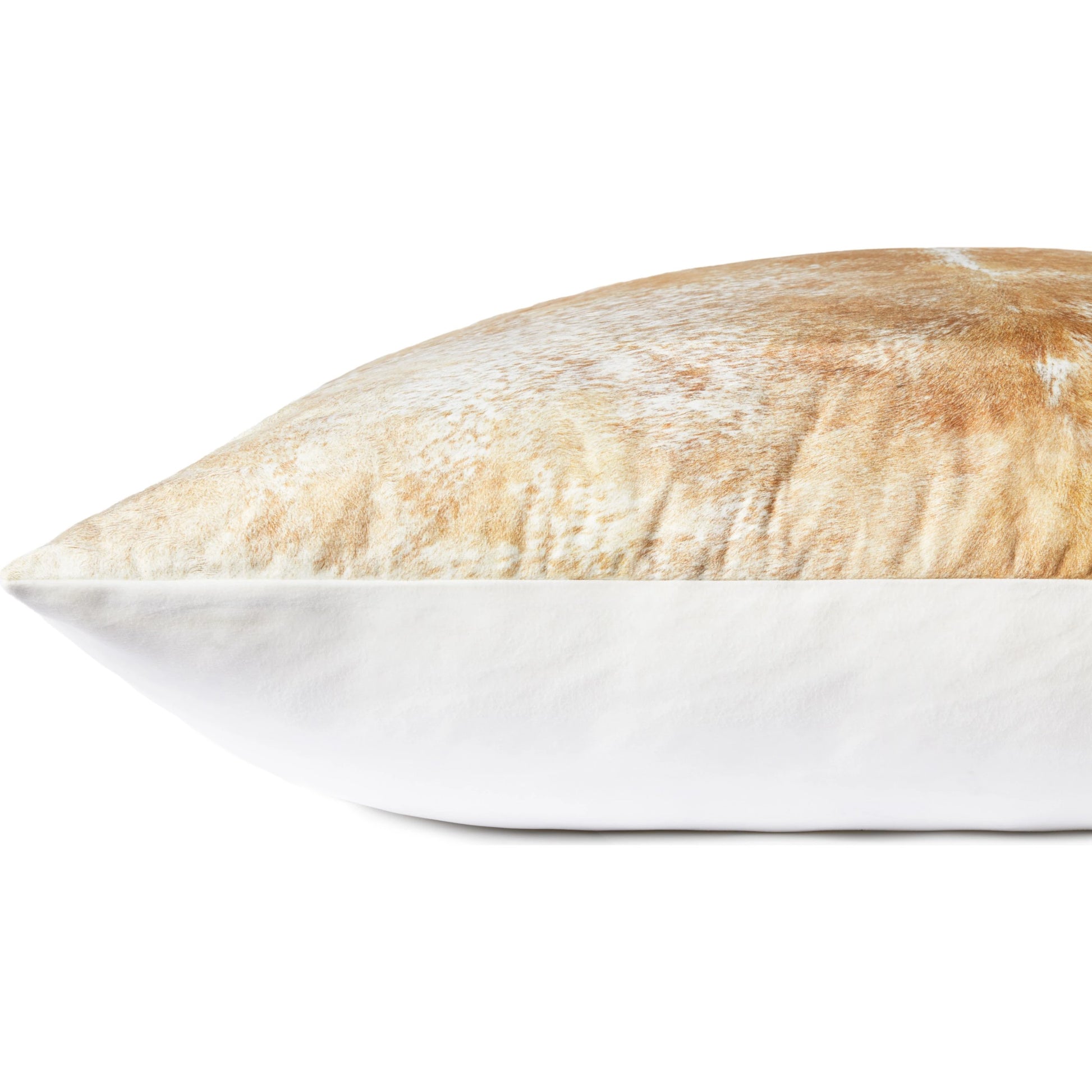 FP0002 Pillow by Loloi in beige, white. Made from 100% polyester in a rustic style.