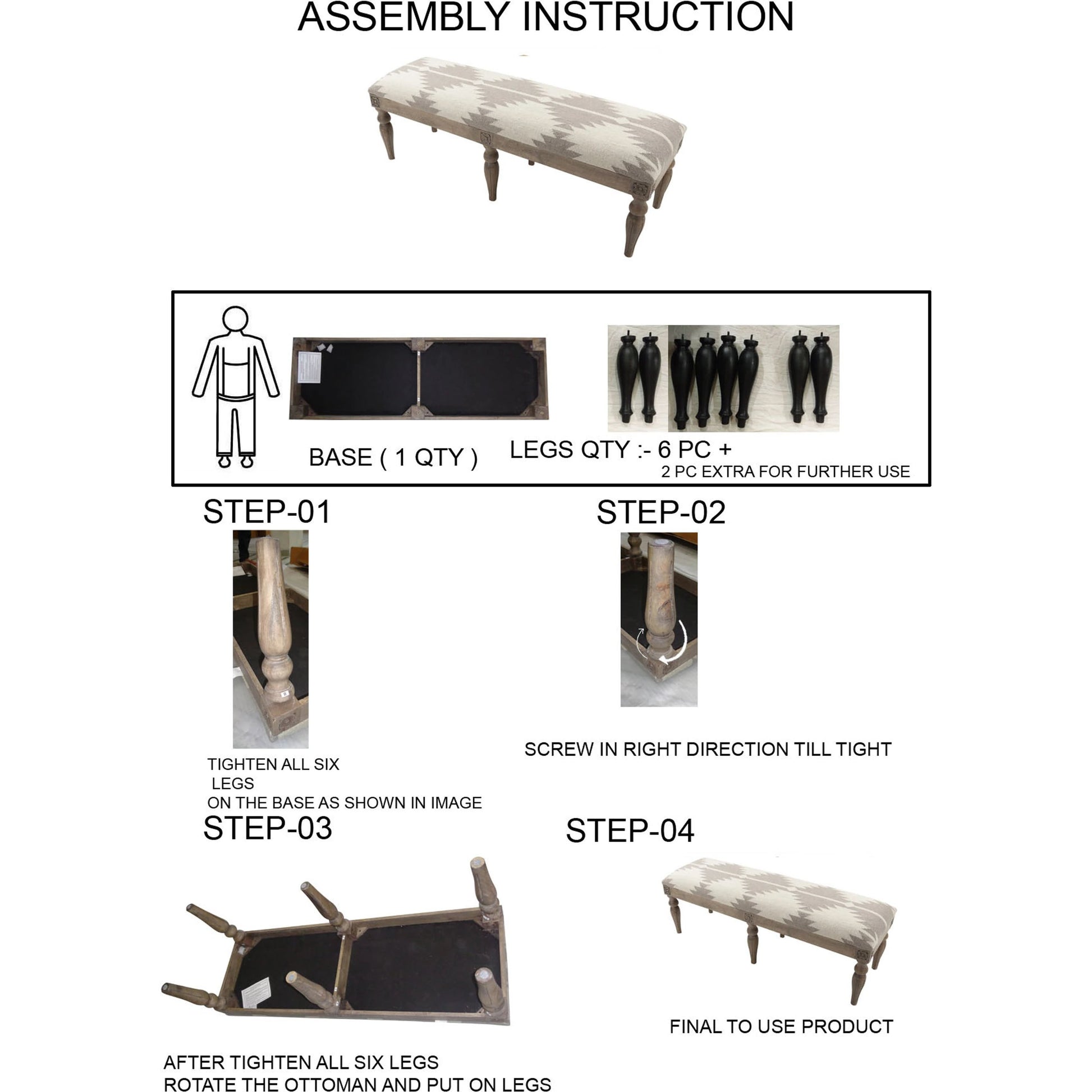 James - 14515 by Surya in brown, medium gray, light brown and stained. Made from base 100% wood, top 100% wool in a eclectic & global style.