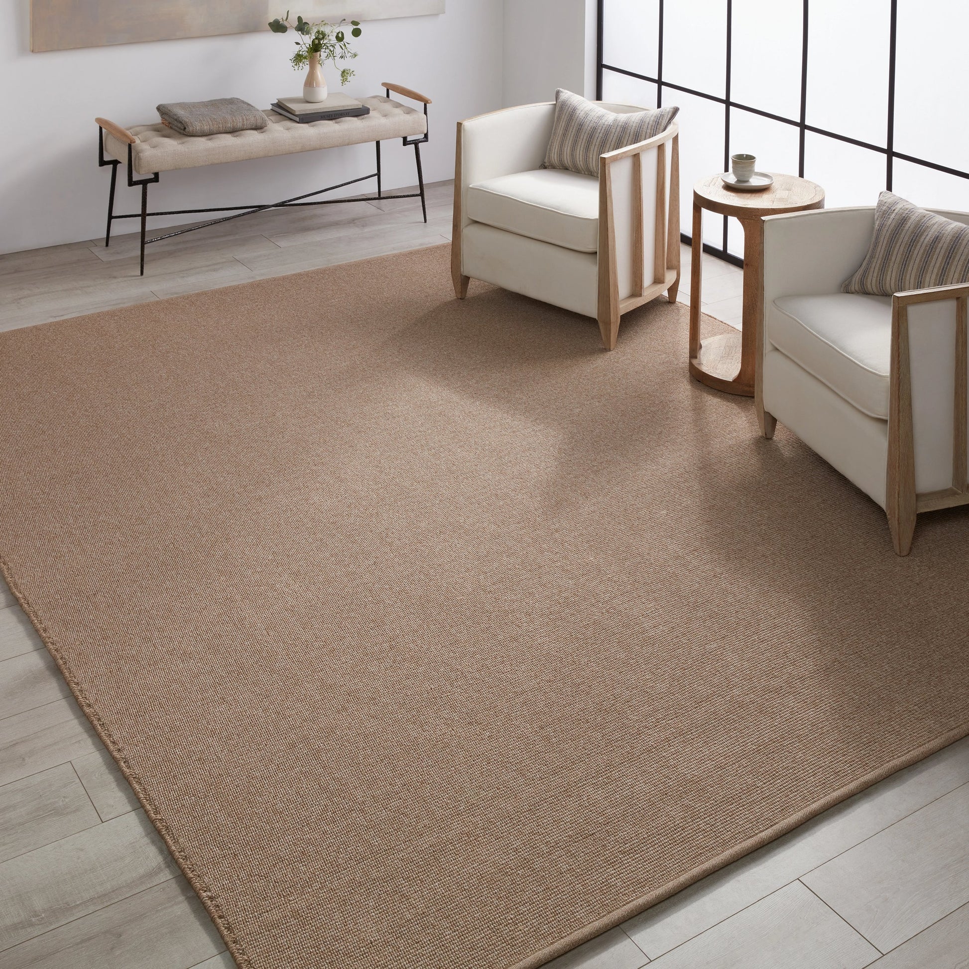 Flint FLI02 Rug by Jaipur Living in brown. Made from 100% polypropylene in a unique style.