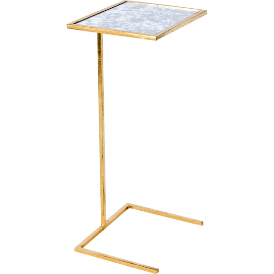 Cigar Table by Worlds Away. Made from metal, glass in a modern style.