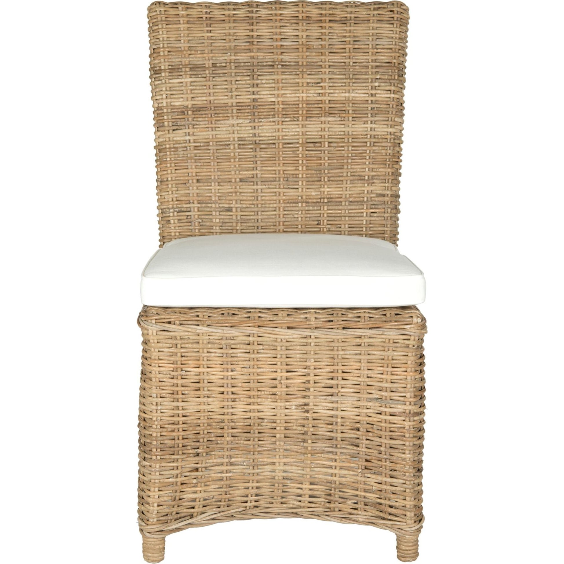 Nicollet Side Chair (Set of 2) by HedgeApple Essentials in natural. Made from rattan in a coastal style.