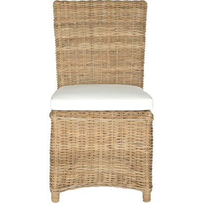 Nicollet Side Chair (Set of 2) by HedgeApple Essentials in natural. Made from rattan in a coastal style.