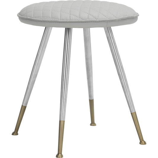 Brinley Stool by Safavieh. Made from 60% faux leather, 28% polyester, 12% cotton, steel, foam in a eclectic & global style.