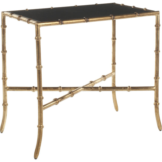 Chandler Accent Table by Safavieh in gold. Made from unique in a eclectic & global style.