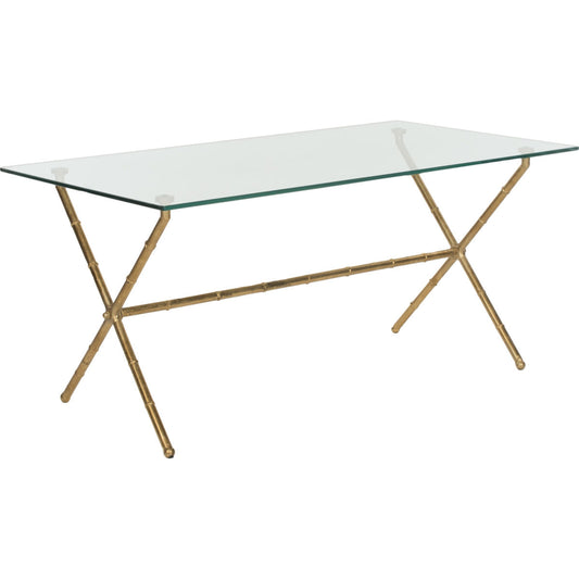 Brogen Accent Table by Safavieh. Made from iron with glass top in a eclectic & global style.