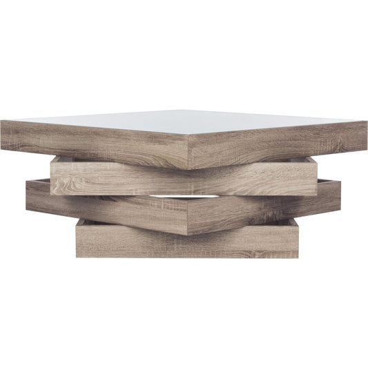 Westola Coffee Table by HedgeApple Essentials in light gray. Made from glass, mdf in a coastal style.