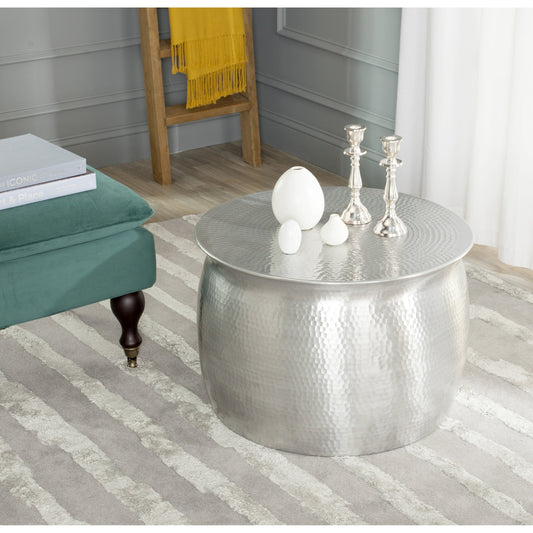 Aztec Metal Table Stool by Safavieh. Made from aluminum in a eclectic & global style.