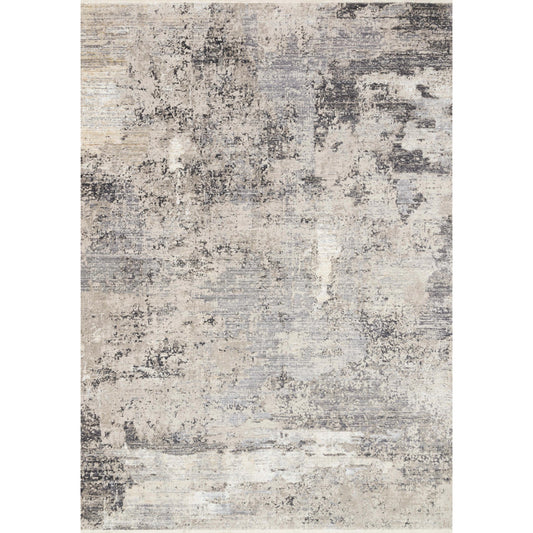 Franca FRN-02 Rug by Loloi in granite. Made from 65% viscose, 35% polyester in a unique style.