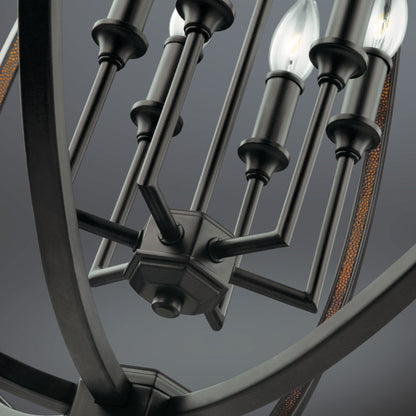 Corinne Globe Pendant by Generation Lighting in polished nickel. Made from unique in a modern style.