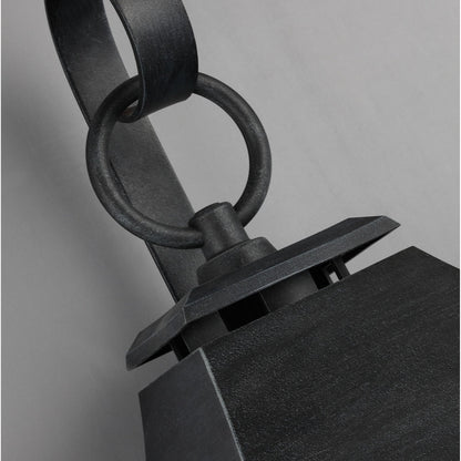 Shepherd  Sconce by Generation Lighting in dark weathered zinc. Made from stonestrong in a traditional style.