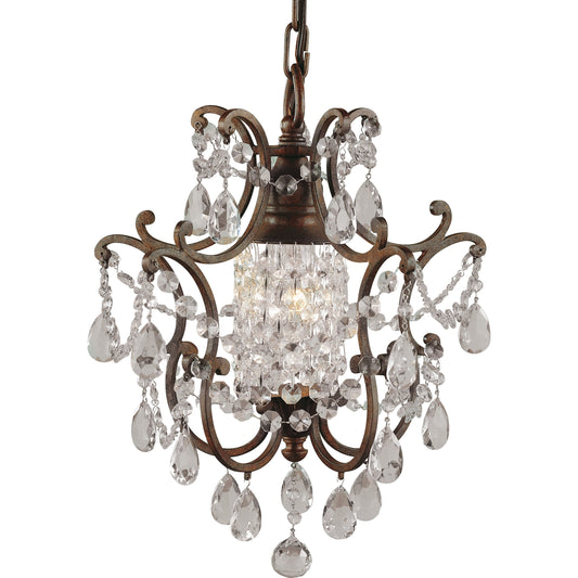 Maison De Ville Chandelier by Generation Lighting in british bronze. Made from steel in a traditional style.