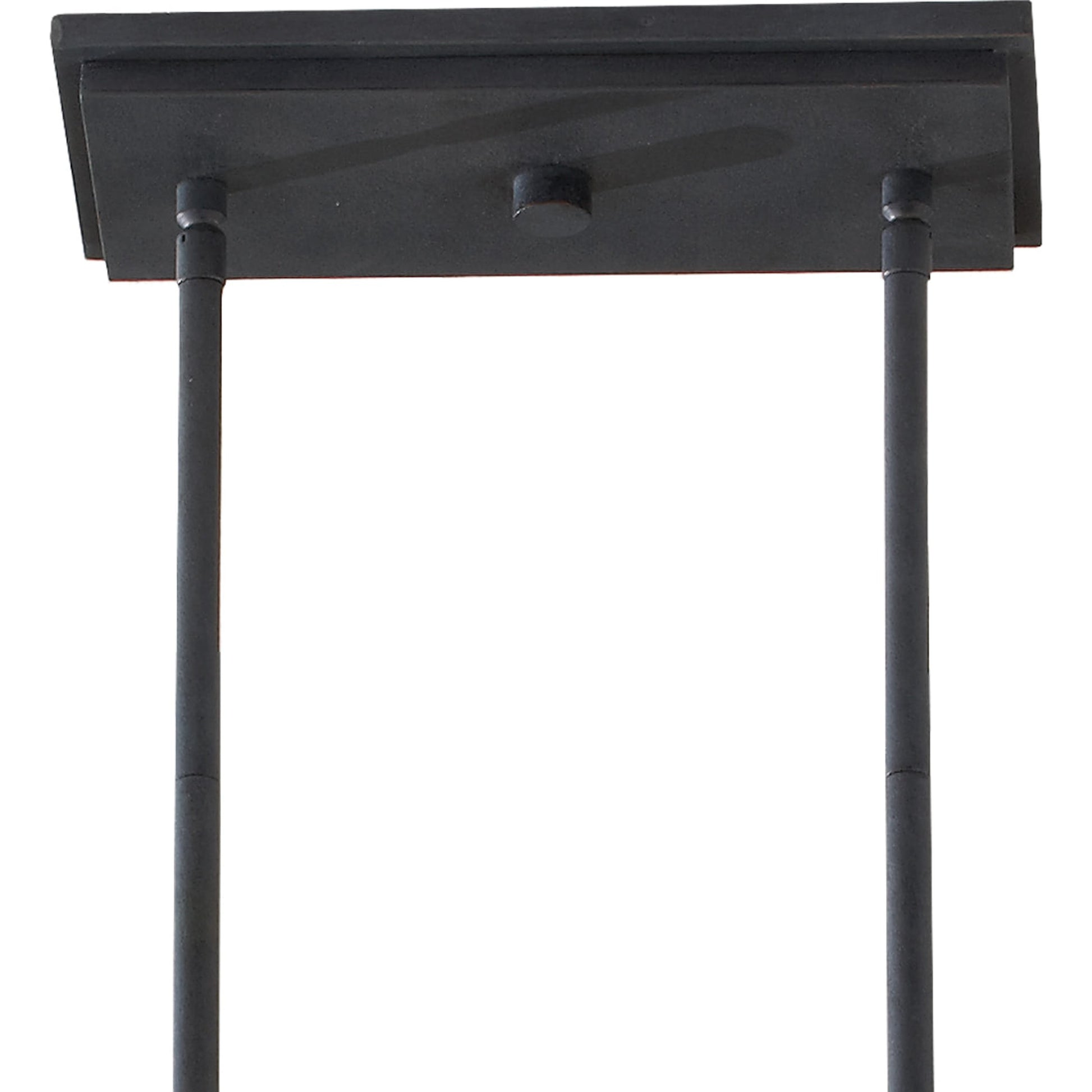 Ethan Island Chandelier by Generation Lighting in antique forged iron, brushed steel. Made from steel in a modern style.