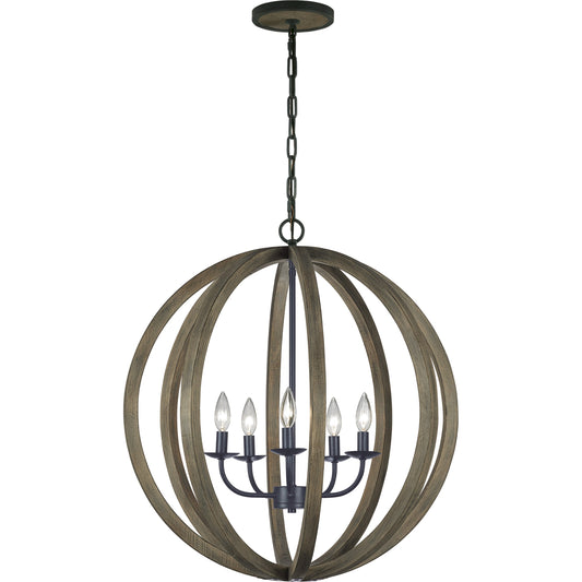 Allier Pendant Chandelier by Generation Lighting. Made from steel in a transitional style.