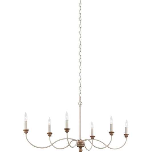 Hartsville 6 Light Chandelier by Generation Lighting. Made from resin, steel in a cottage & farmhouse style.