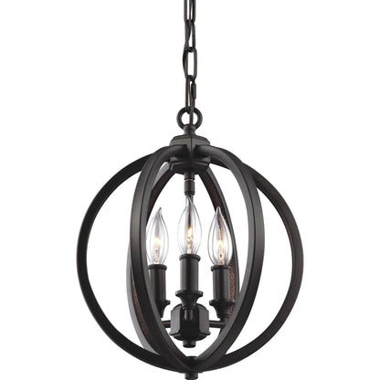 Corinne Globe Pendant by Generation Lighting in polished nickel. Made from unique in a modern style.