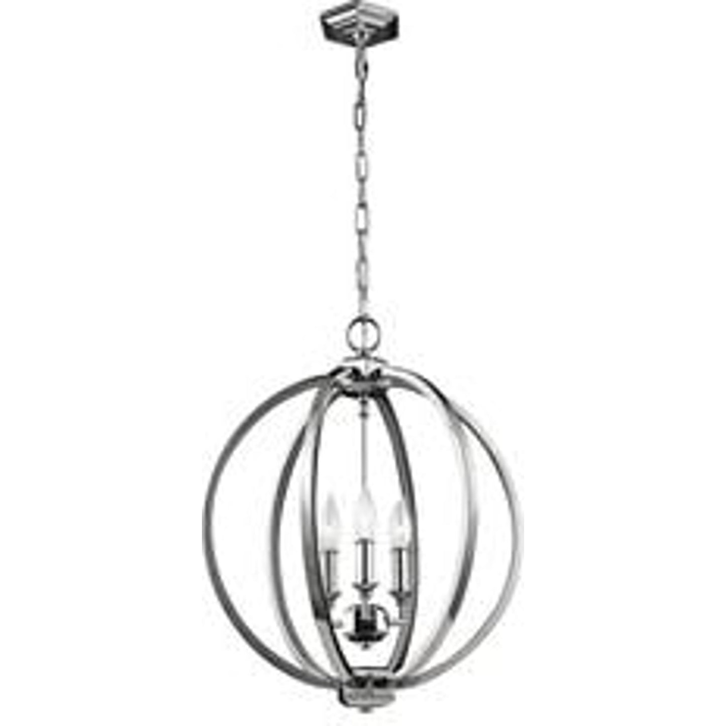 007 S-284312 | Additional Silo | Corinne Globe Pendant by Generation Lighting in polished nickel. Made from unique in a modern style.