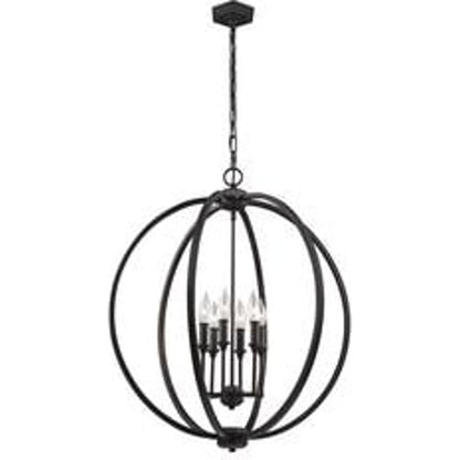 Corinne Globe Pendant by Generation Lighting in polished nickel. Made from unique in a modern style.