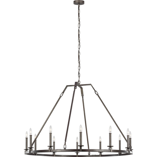 Landen Chandelier by Generation Lighting. Made from steel in a modern style.
