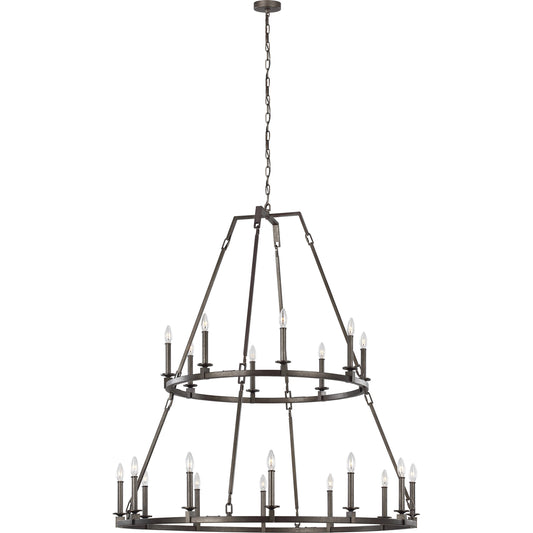 Landen Chandelier by Generation Lighting. Made from steel in a modern style.