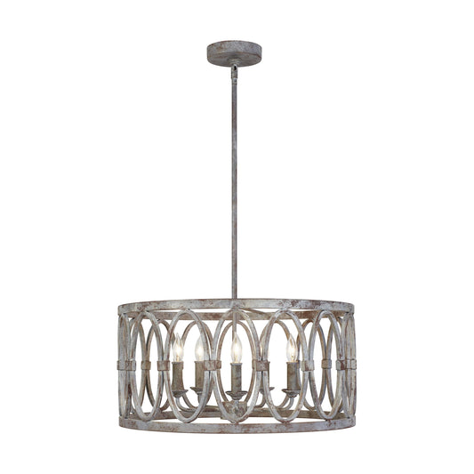Patrice Lantern Chandelier by Generation Lighting in deep abyss. Made from steel in a cottage & farmhouse style.