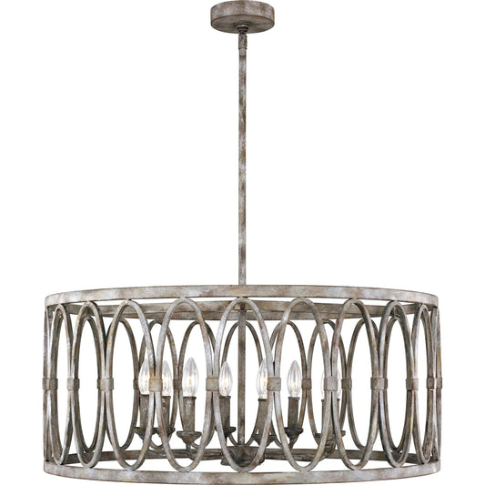 Patrice Lantern Chandelier by Generation Lighting in deep abyss. Made from steel in a cottage & farmhouse style.
