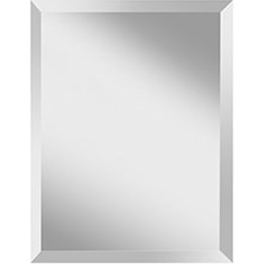 Infinity Rectangle Mirror by Generation Lighting in silver. Made from mdf, glass in a modern style.