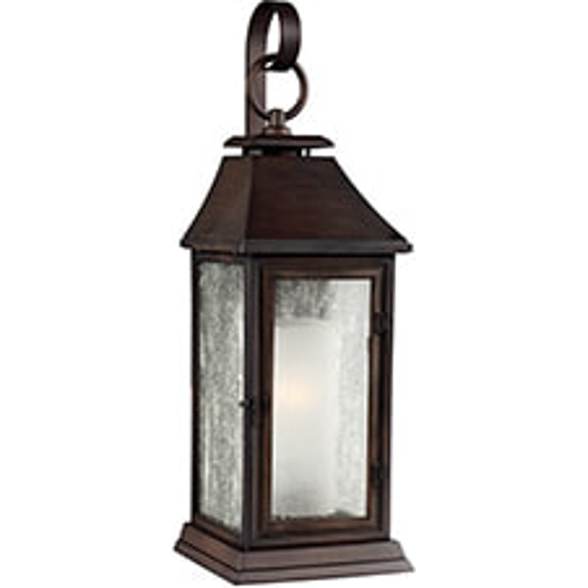 Shepherd  Sconce by Generation Lighting in dark weathered zinc. Made from stonestrong in a traditional style.