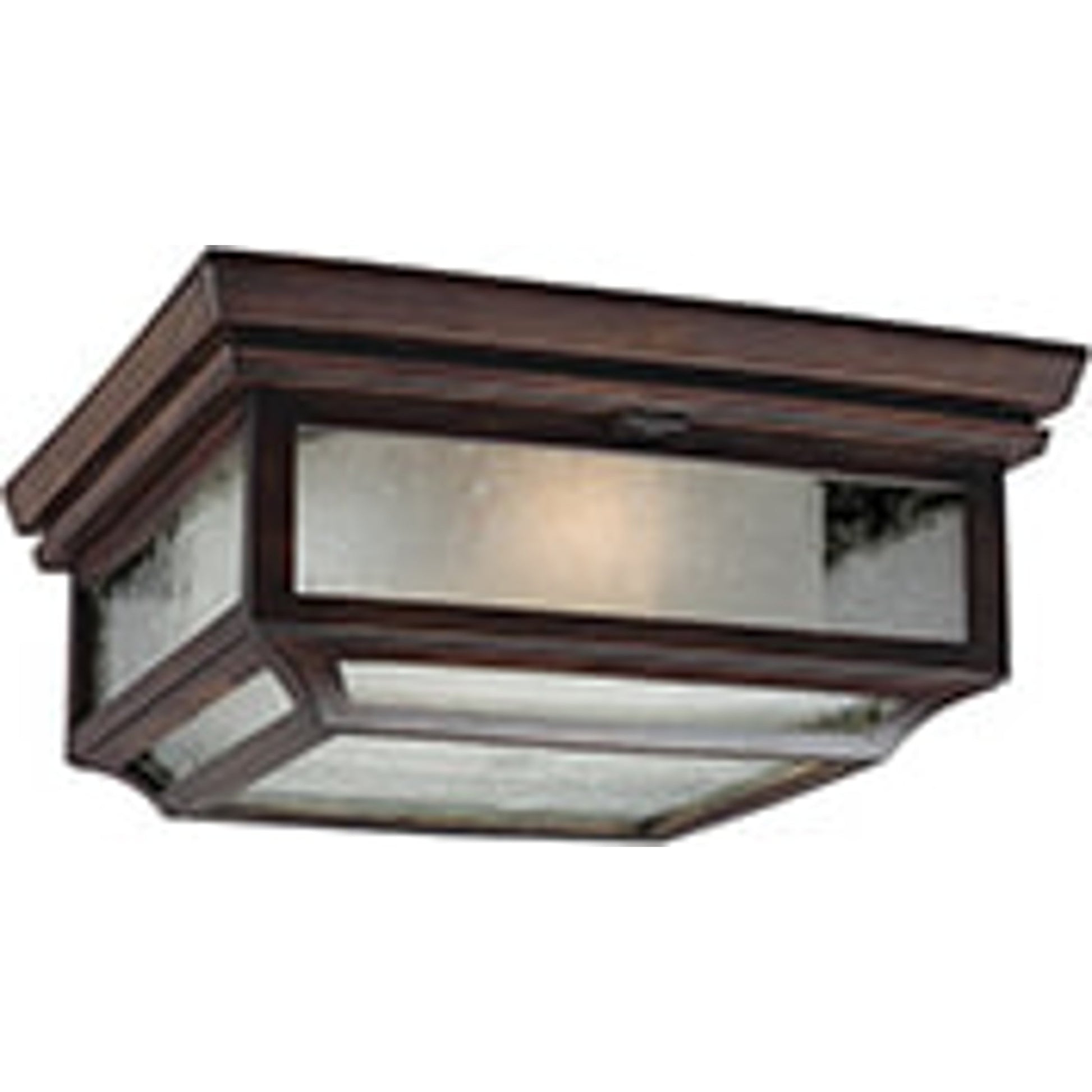 Shepherd Outdoor Flush by Generation Lighting in dark weathered zinc. Made from stonestrong in a transitional style.