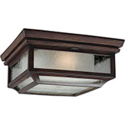 Shepherd Outdoor Flush by Generation Lighting in dark weathered zinc. Made from stonestrong in a transitional style.