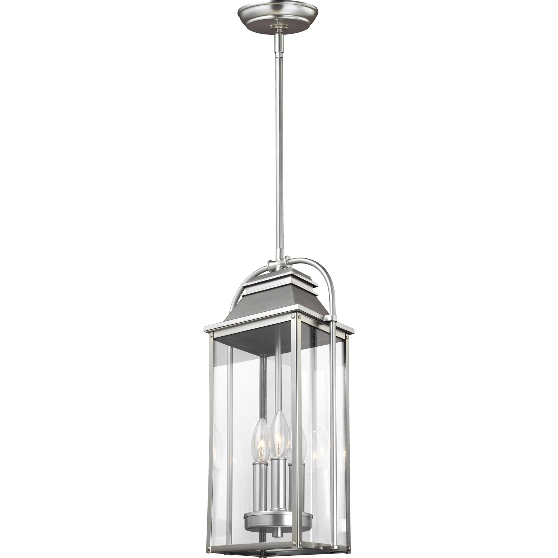 Wellsworth Pendant by Generation Lighting. Made from cast aluminum in a traditional style.