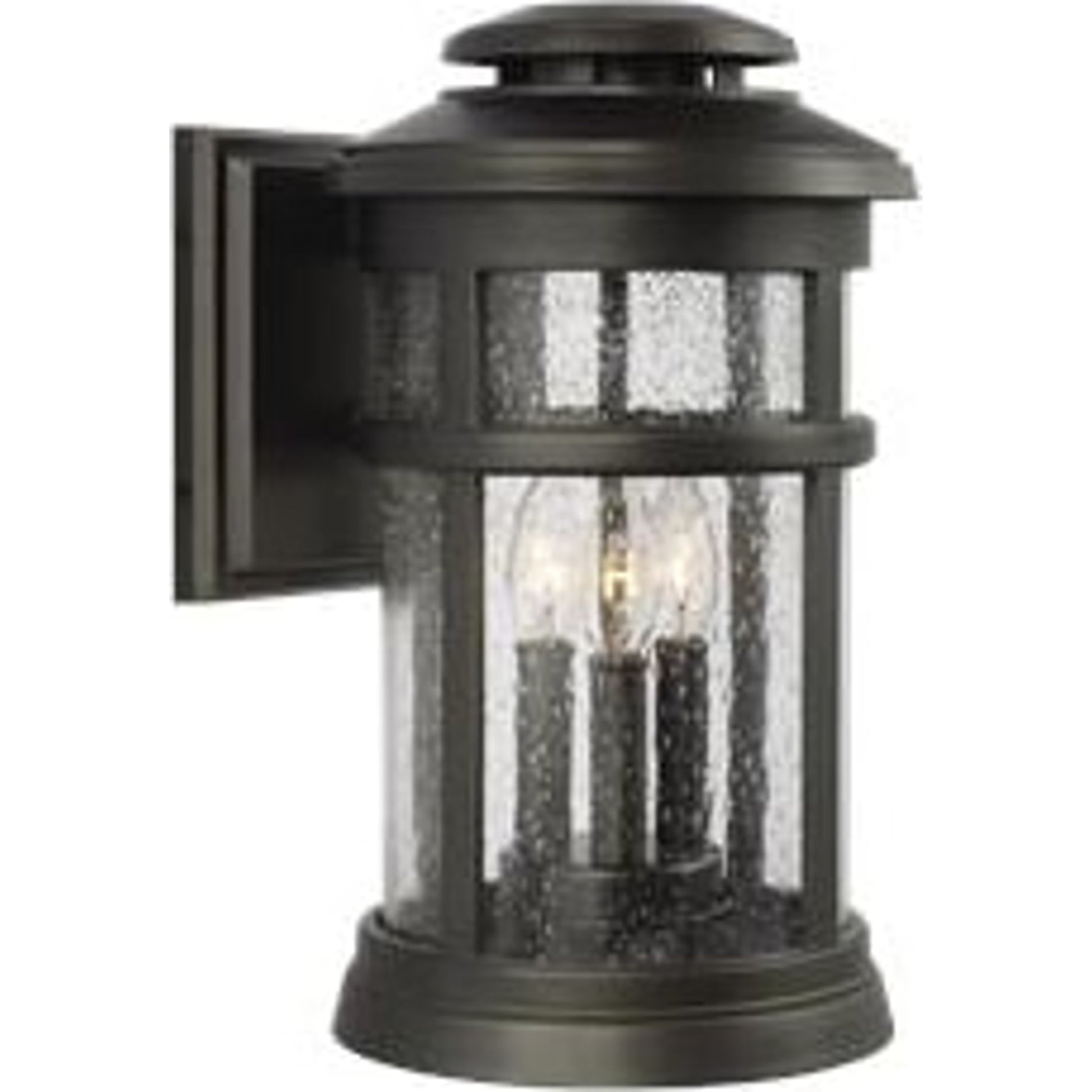 Newport Wall Lantern by Generation Lighting. Made from stonestrong in a traditional style.