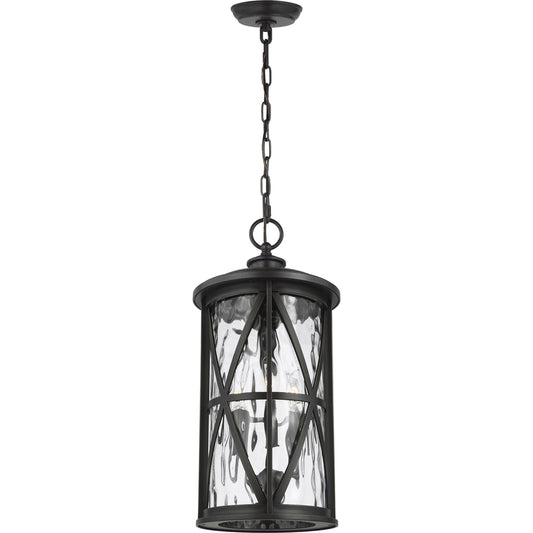 Millbrooke Outdoor Pendant by Generation Lighting in antique bronze. Made from stonestrong in a modern style.