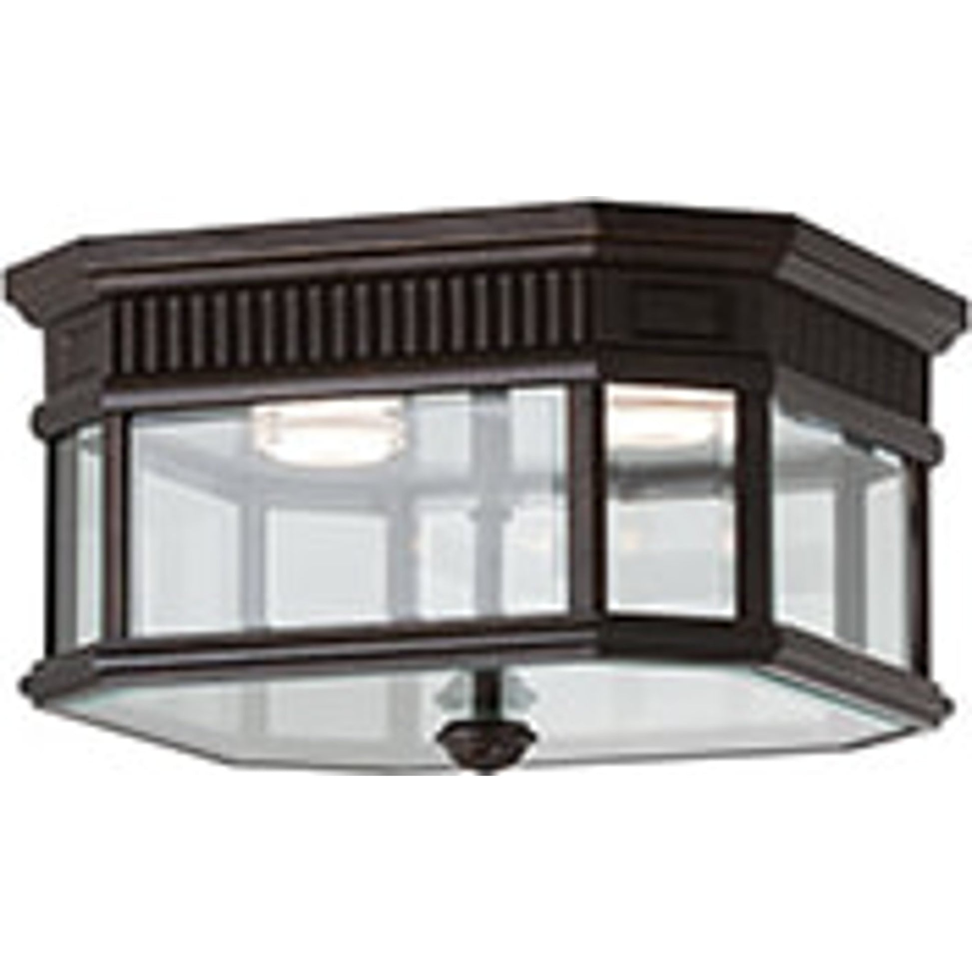 Cotswold Lane Ceiling Fixture by Generation Lighting. Made from aluminum in a traditional style.