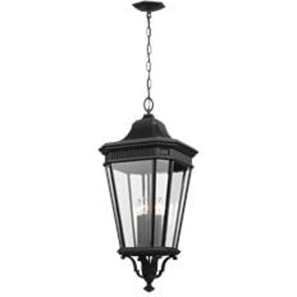 Cotswold Lane Hanging Lantern by Generation Lighting. Made from aluminum in a traditional style.