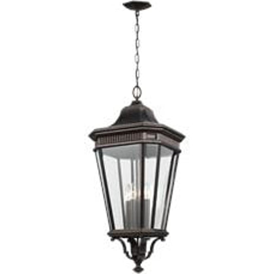 Cotswold Lane Hanging Lantern by Generation Lighting. Made from aluminum in a traditional style.