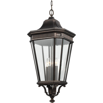 Cotswold Lane Hanging Lantern by Generation Lighting. Made from aluminum in a traditional style.