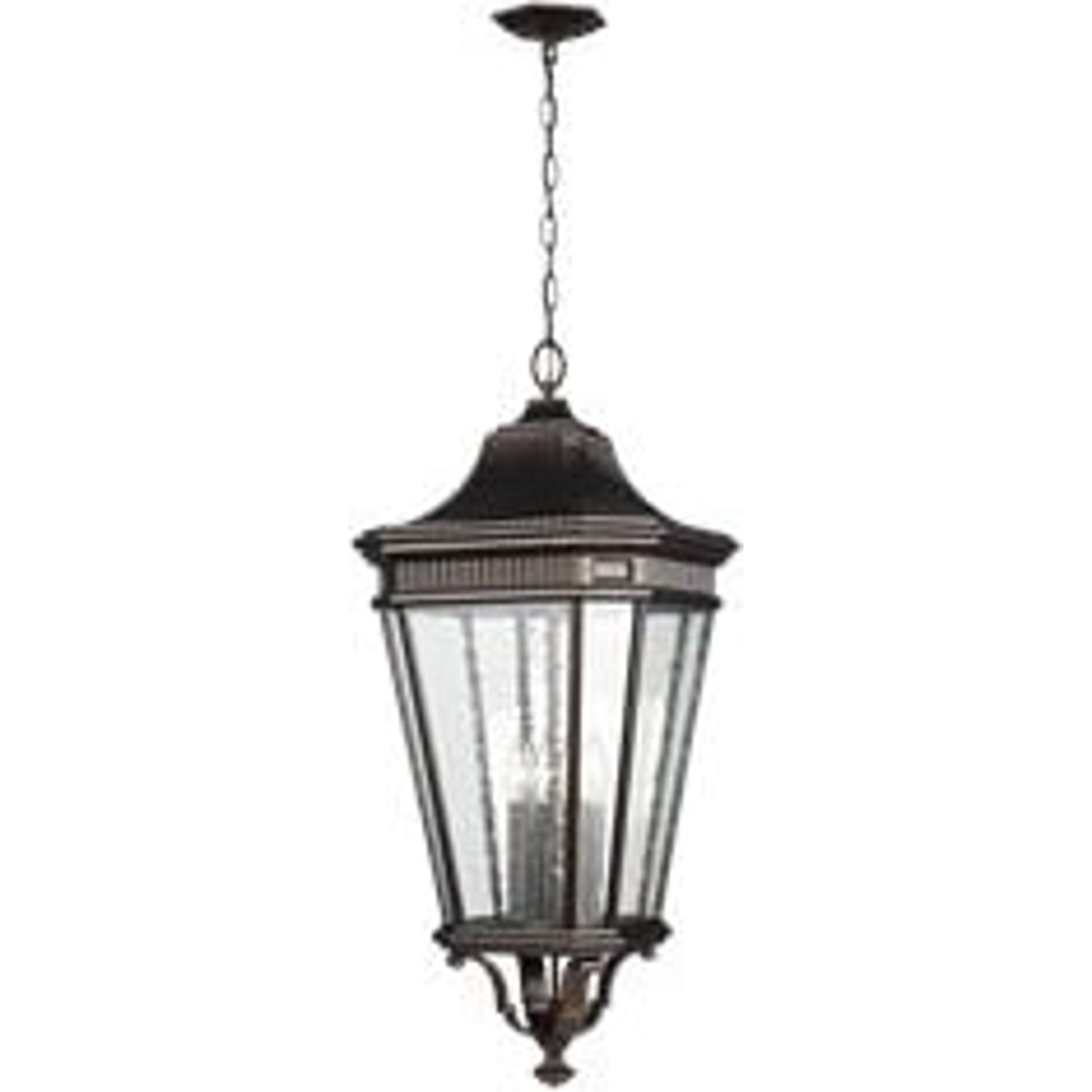 Cotswold Lane Hanging Lantern by Generation Lighting. Made from aluminum in a traditional style.