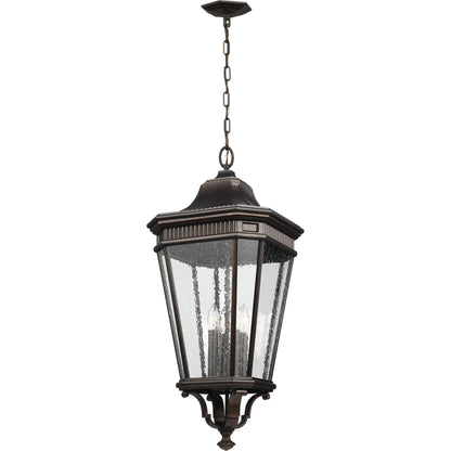 Cotswold Lane Hanging Lantern by Generation Lighting. Made from aluminum in a traditional style.