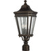 Cotswold Lane Wall Post Lantern by Generation Lighting. Made from aluminum in a traditional style.