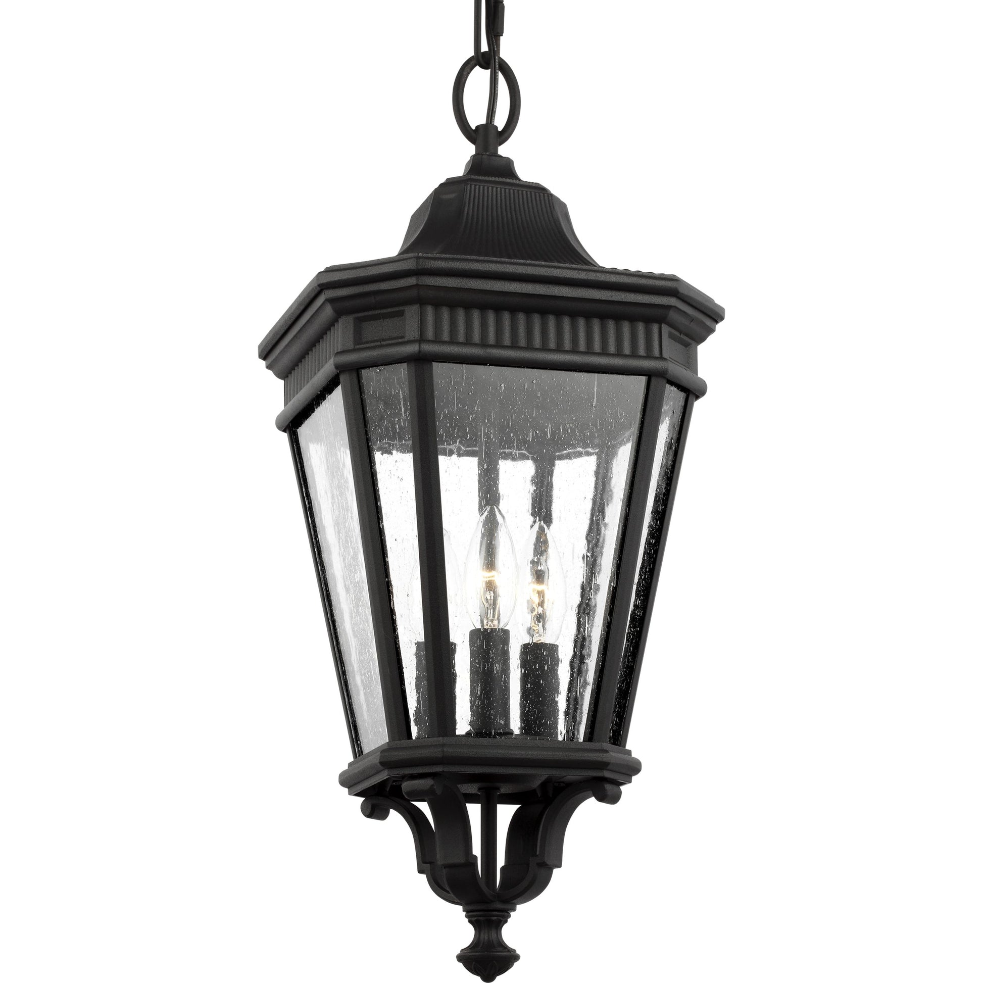 Cotswold Lane Hanging Lantern by Generation Lighting. Made from aluminum in a traditional style.