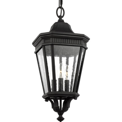 Cotswold Lane Hanging Lantern by Generation Lighting. Made from aluminum in a traditional style.