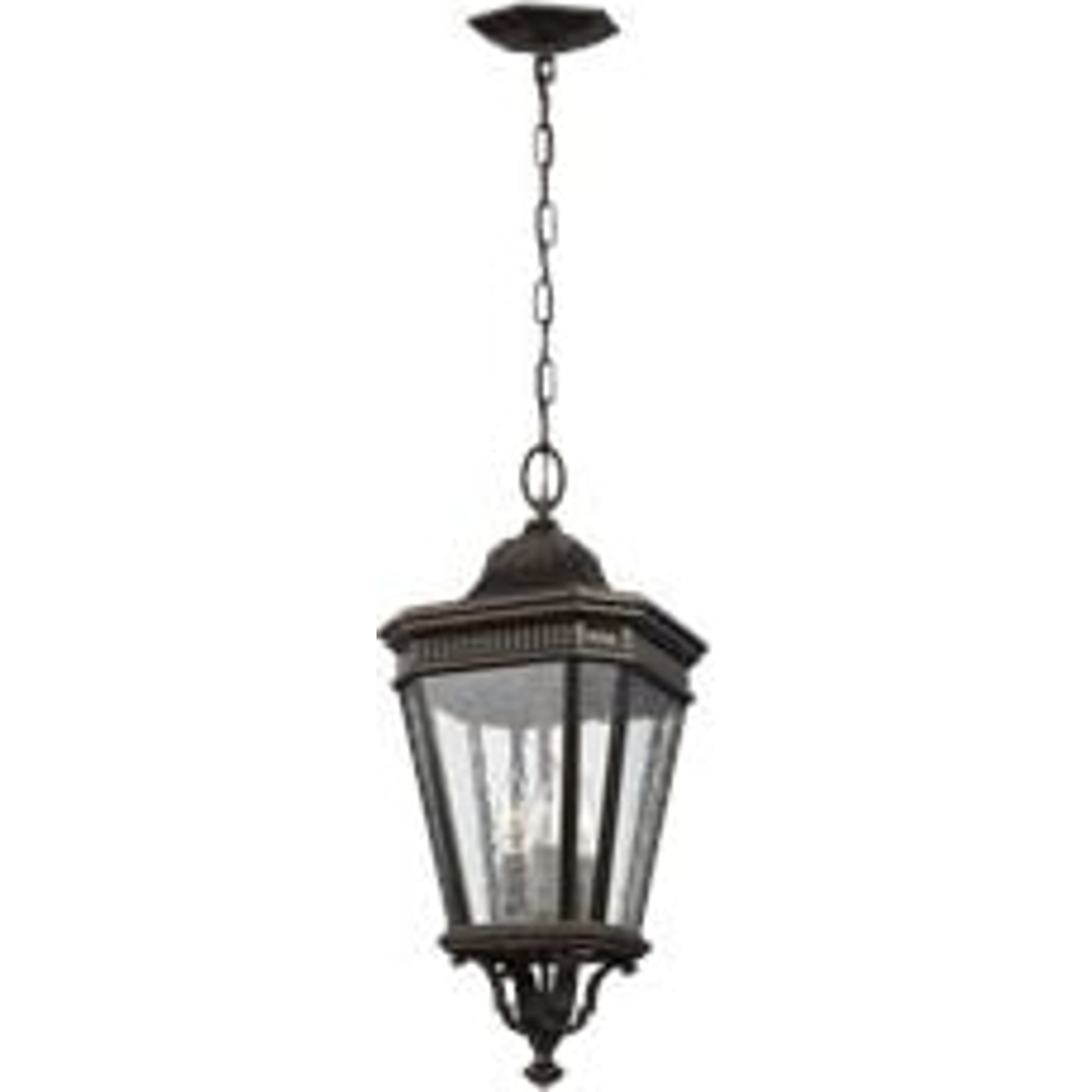 Cotswold Lane Hanging Lantern by Generation Lighting. Made from aluminum in a traditional style.