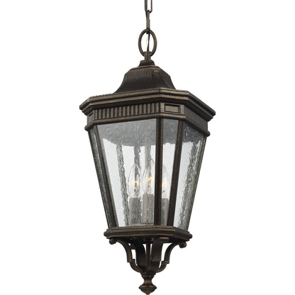 Cotswold Lane Hanging Lantern by Generation Lighting. Made from aluminum in a traditional style.