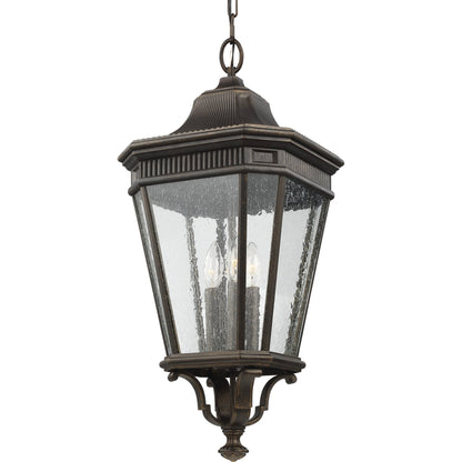 Cotswold Lane Hanging Lantern by Generation Lighting. Made from aluminum in a traditional style.
