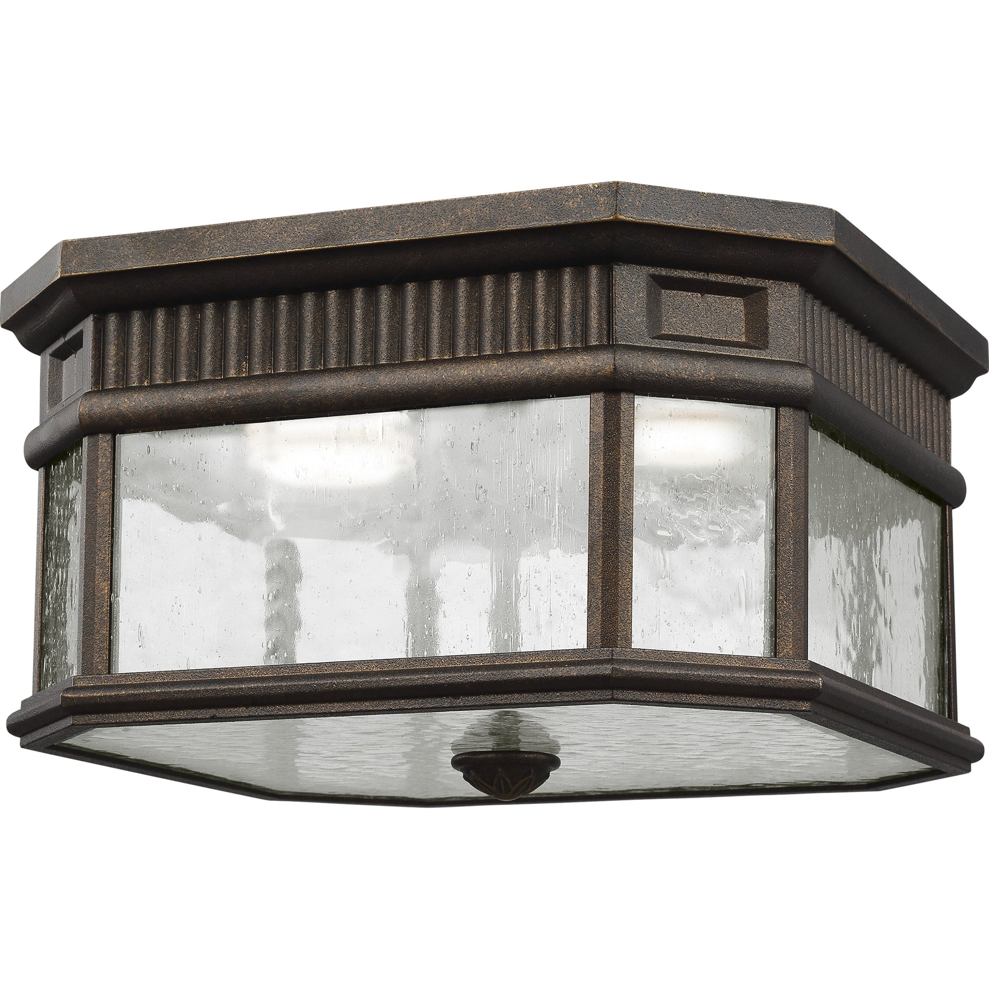 Cotswold Lane Ceiling Fixture by Generation Lighting. Made from aluminum in a traditional style.
