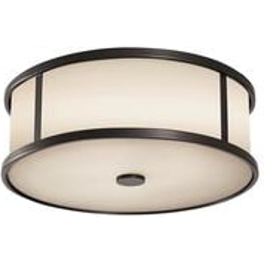 Dakota Flush Mount by Generation Lighting in espresso. Made from steel in a transitional style.
